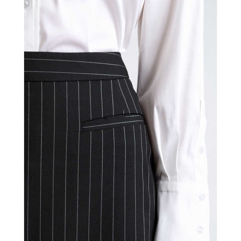 Cue Pinstripe A-Line Mini Skirt image number 2